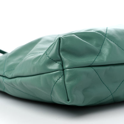 Chanel Shiny Calfskin Quilted Chanel 22 Green 9 of 10