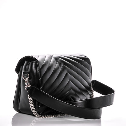 Saint Laurent Calfskin Y Quilted Monogram Loulou Shoulder Bag Black 3 of 8