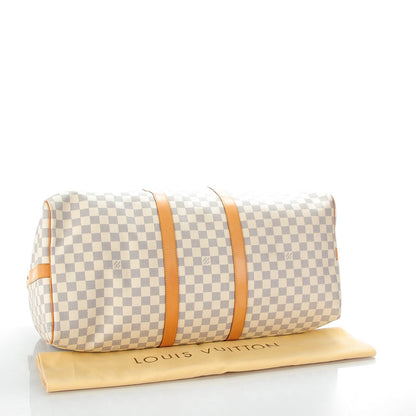 Louis Vuitton Damier Azur Keepall Bandouliere 55 4 of 8
