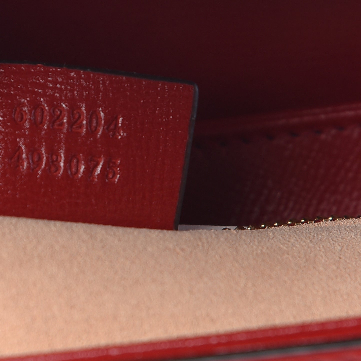 GG Supreme Monogram Azalea Calfskin Horsebit 1955 Shoulder Bag Beige Ebony New Cherry Red