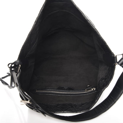 Louis Vuitton Monogram Lambskin Antheia Hobo PM Black 5 of 7