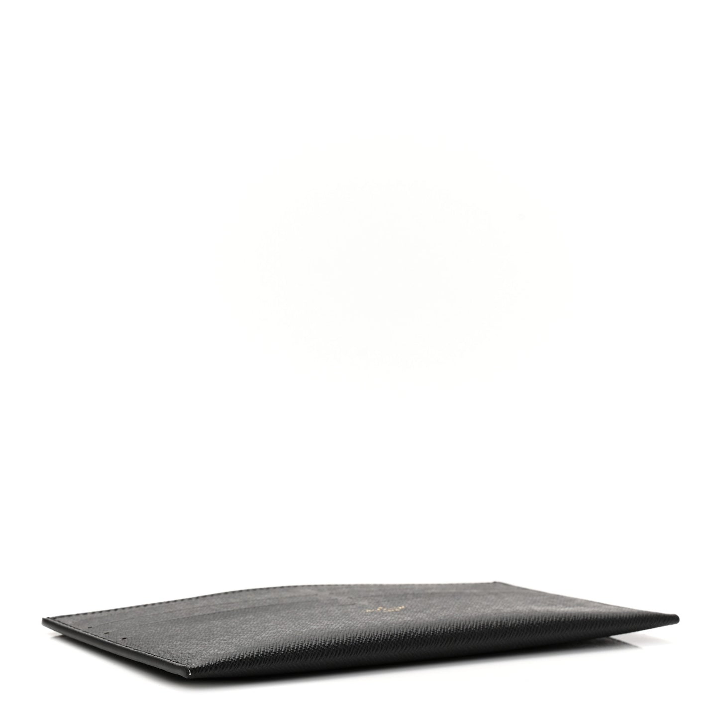 Calfskin Felicie Chain Wallet Card Holder Insert Black