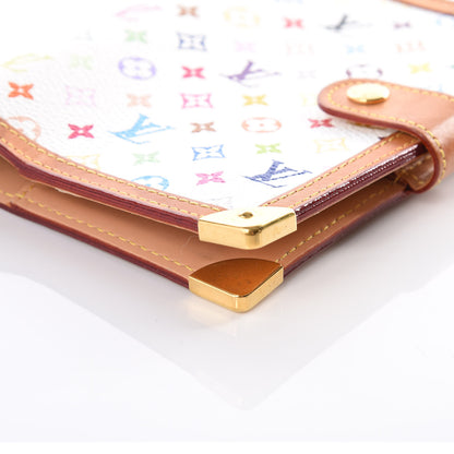 Louis Vuitton Monogram Multicolor Small Ring Agenda Cover White 7 of 12