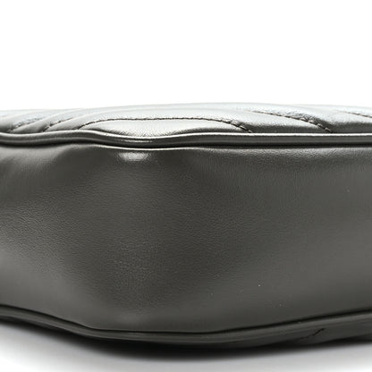 Saint Laurent Calfskin Matelasse Monogram Lou Camera Bag Pebble 8 of 9