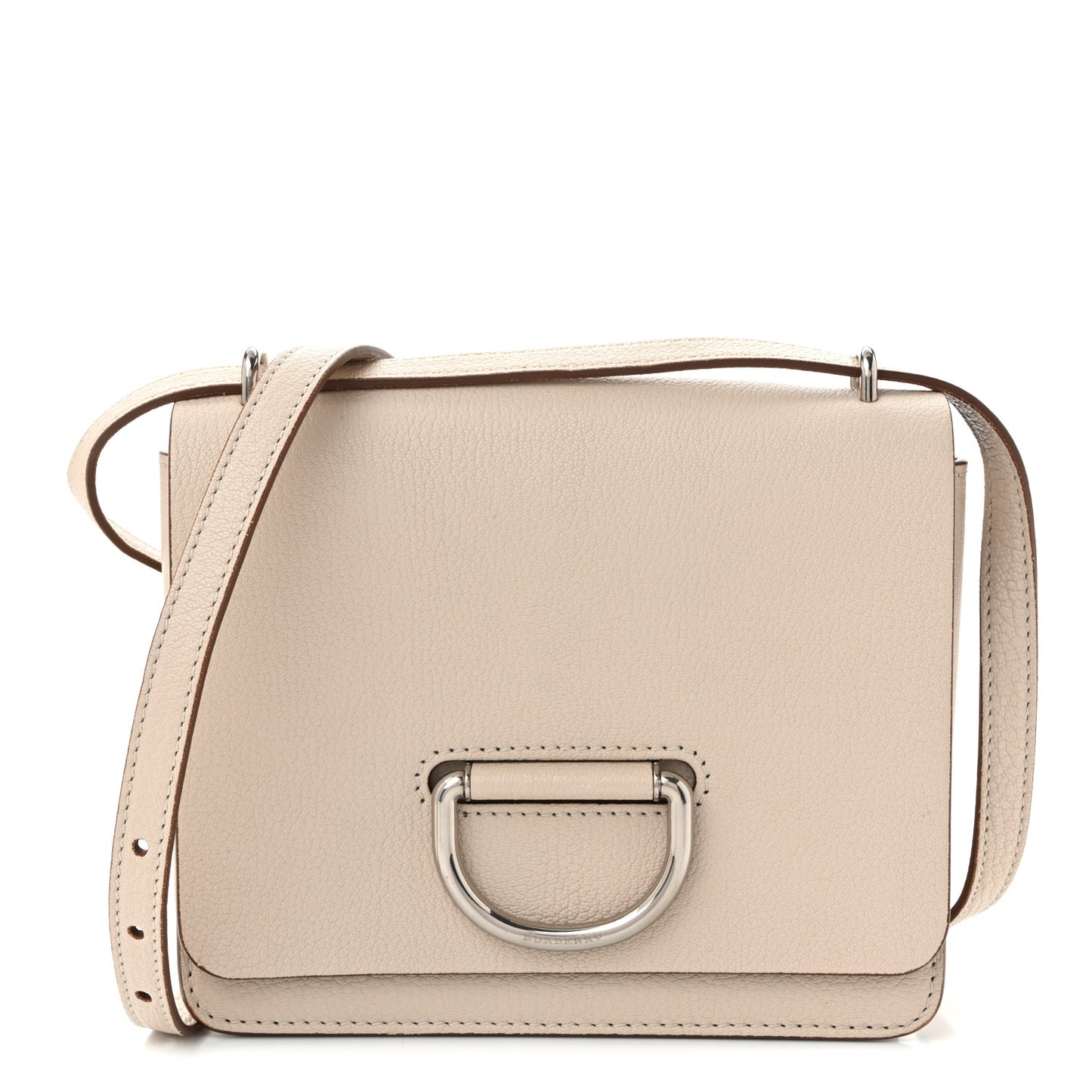 Goatskin Small D-Ring Bag Beige