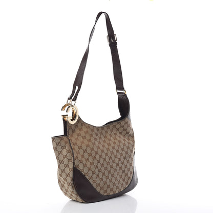 Gucci Monogram Medium Charlotte Hobo Brown 3 of 11