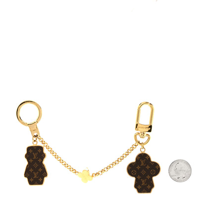Louis Vuitton Metal Monogram Gaston & Vivienne Best Friend Bag Charm Key Holder Gold 2 of 3