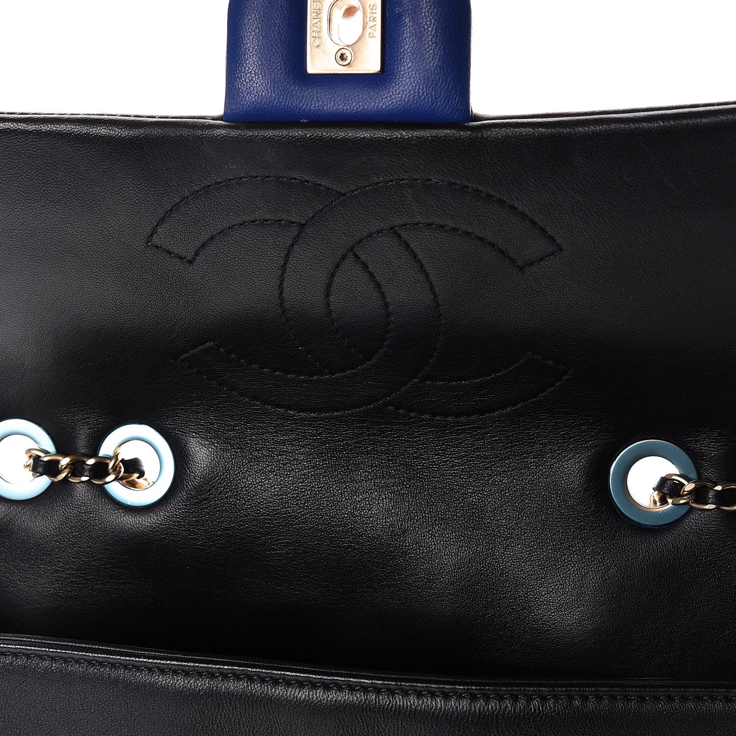 Chanel Lambskin Quilted Medium Graphic Flap Multicolor 9 of 15