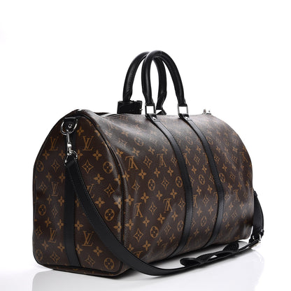 Louis Vuitton Monogram Macassar Keepall Bandouliere 45 3 of 7