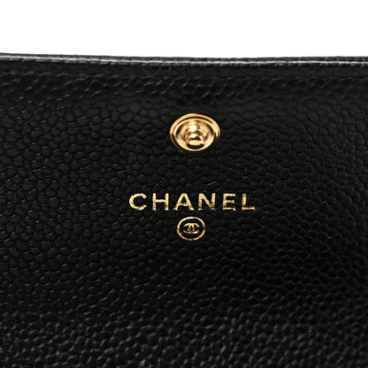 Chanel Caviar Quilted Boy Flap Card Holder Black 5 of 8