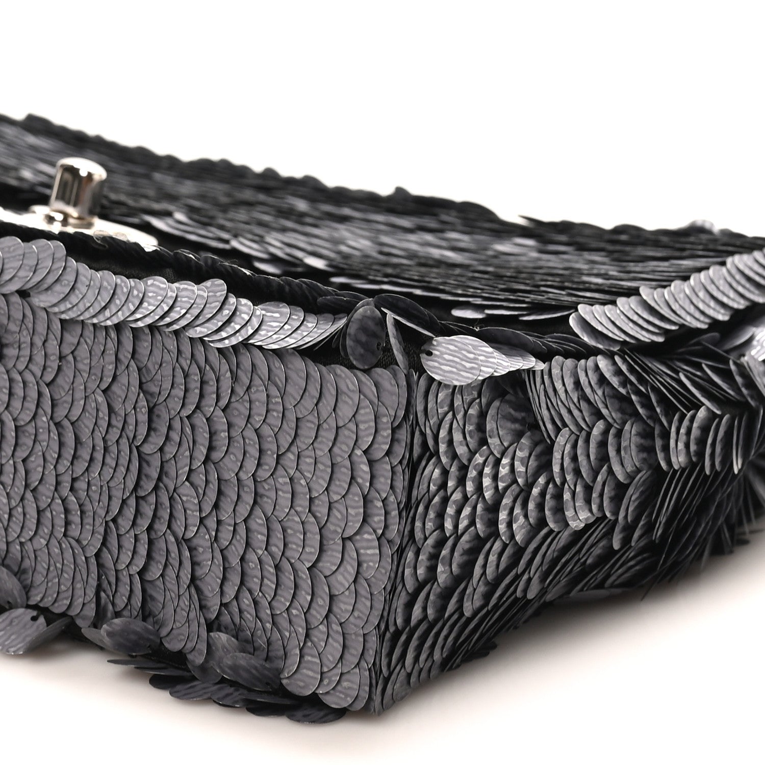 Chanel Sequin Small Single Flap Silver 10 of 10