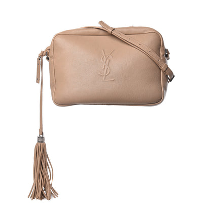 Saint Laurent Lambskin Monogram Small Lou Camera Bag Dark Beige 1 of 15