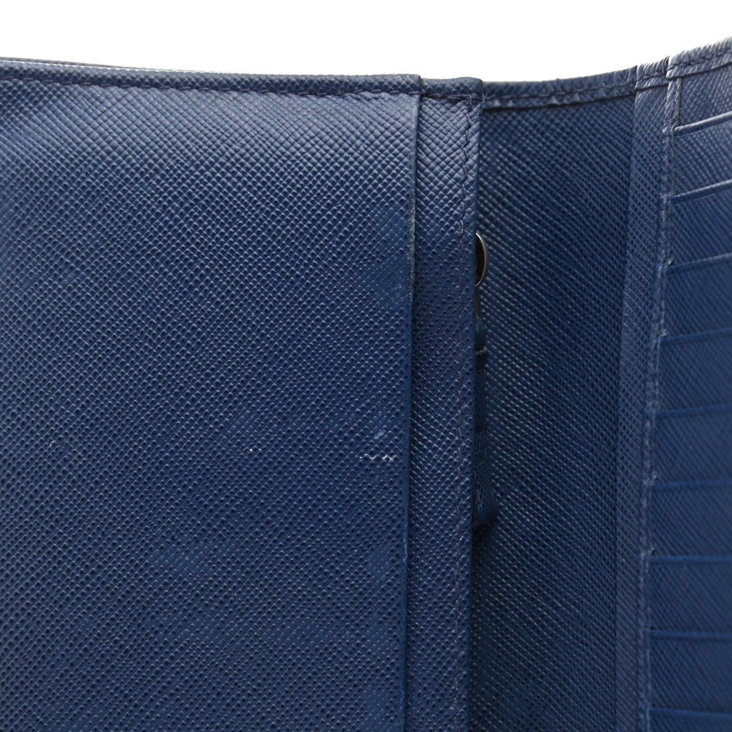 Prada Saffiano Long Wallet Bluette 8 of 13