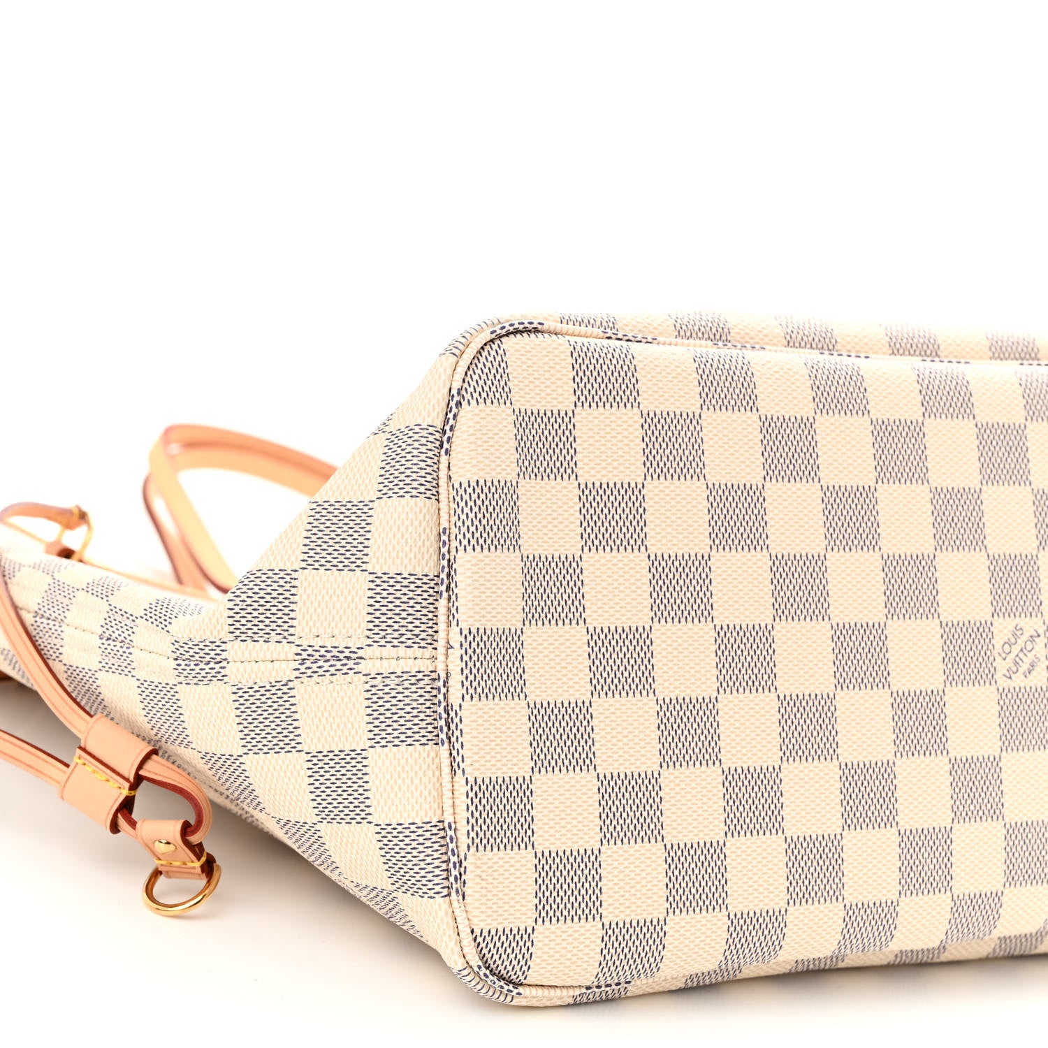 Louis Vuitton Damier Azur Neo Neverfull MM Rose Ballerine 8 of 9