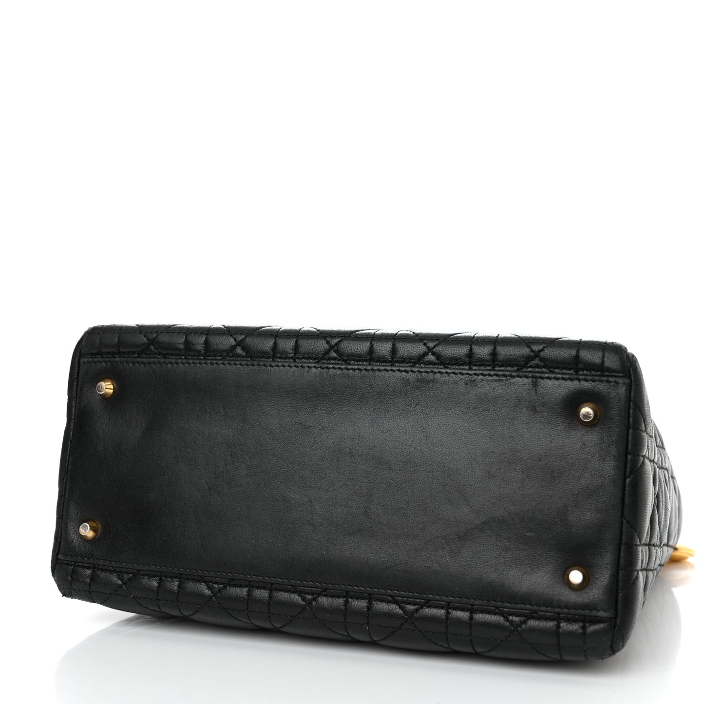 Lambskin Cannage Medium Lady Dior Black