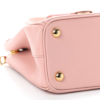 Prada Saffiano Mini Galleria Double Zip Tote Orchidea 7 of 10