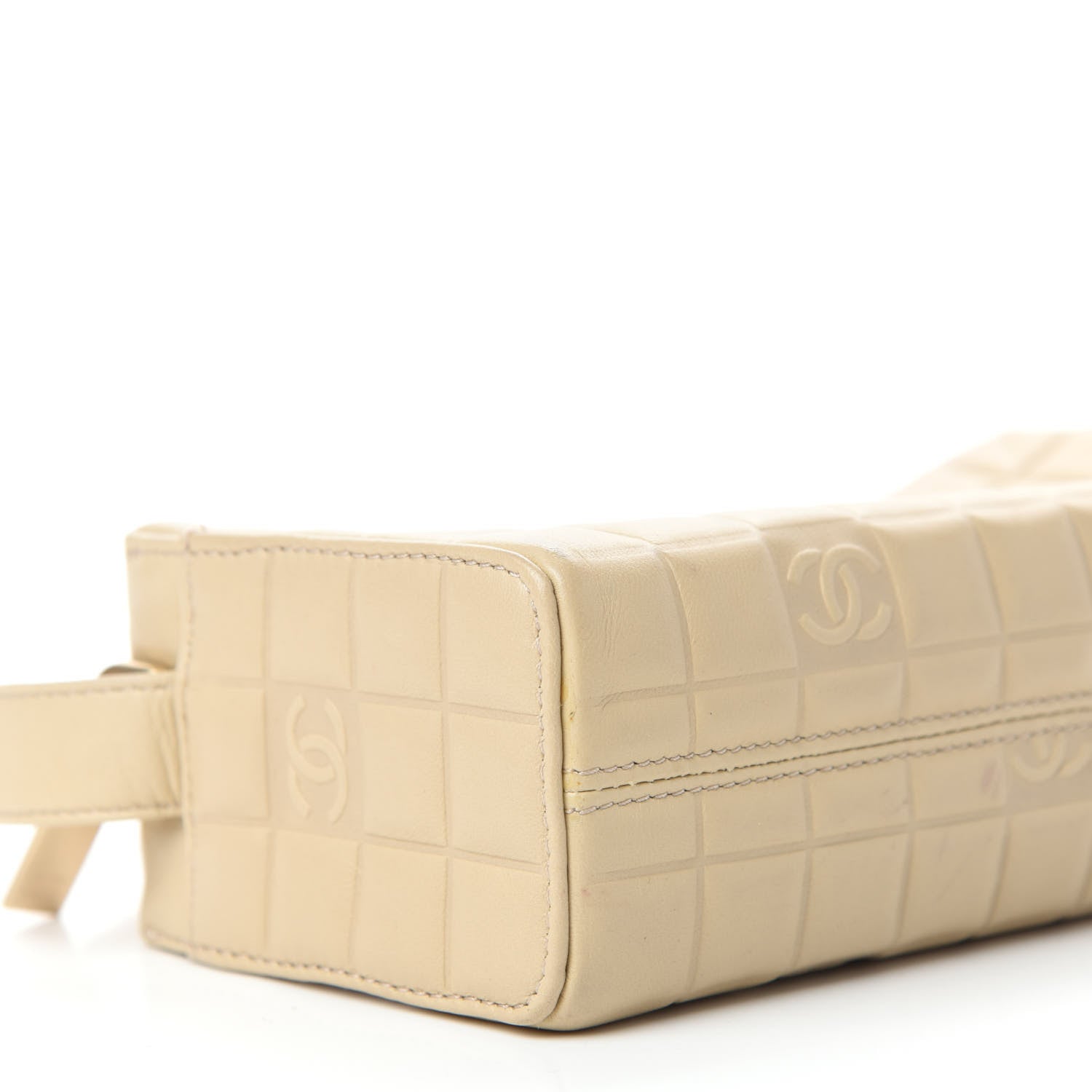 Chanel Lambskin Quilted CC Chocolate Bar Shoulder Bag Beige 6 of 15