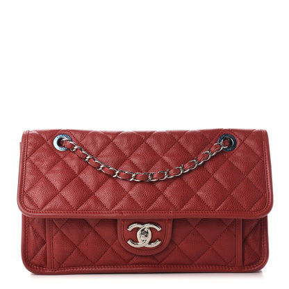 Chanel Caviar Quilted Medium French Riviera Flap Red 1 of 11