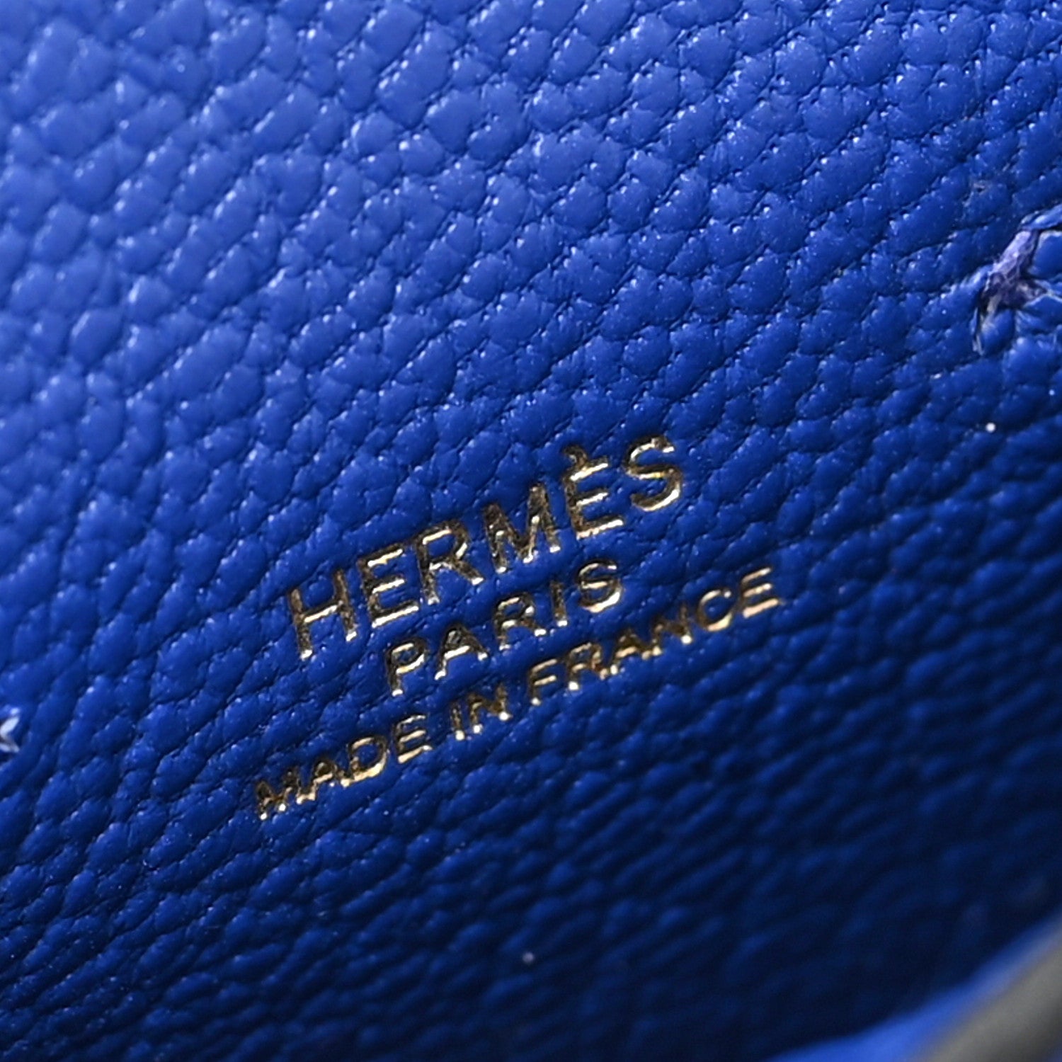 Hermes Tadelakt Mini Kelly Twilly Bag Charm Bleu Electrique 3 of 3