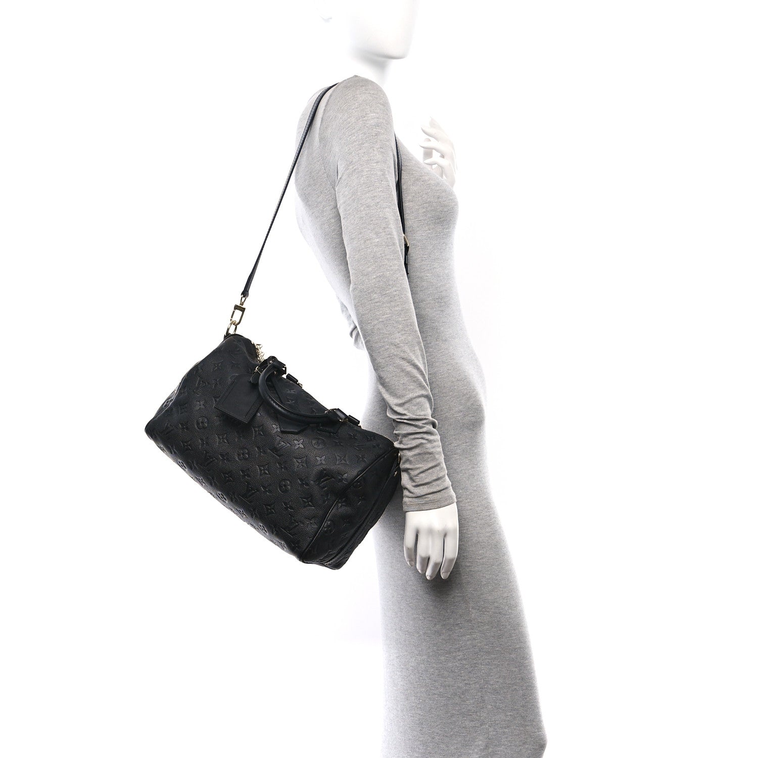 Louis Vuitton Empreinte Monogram Speedy Soft 30 Black 2 of 11