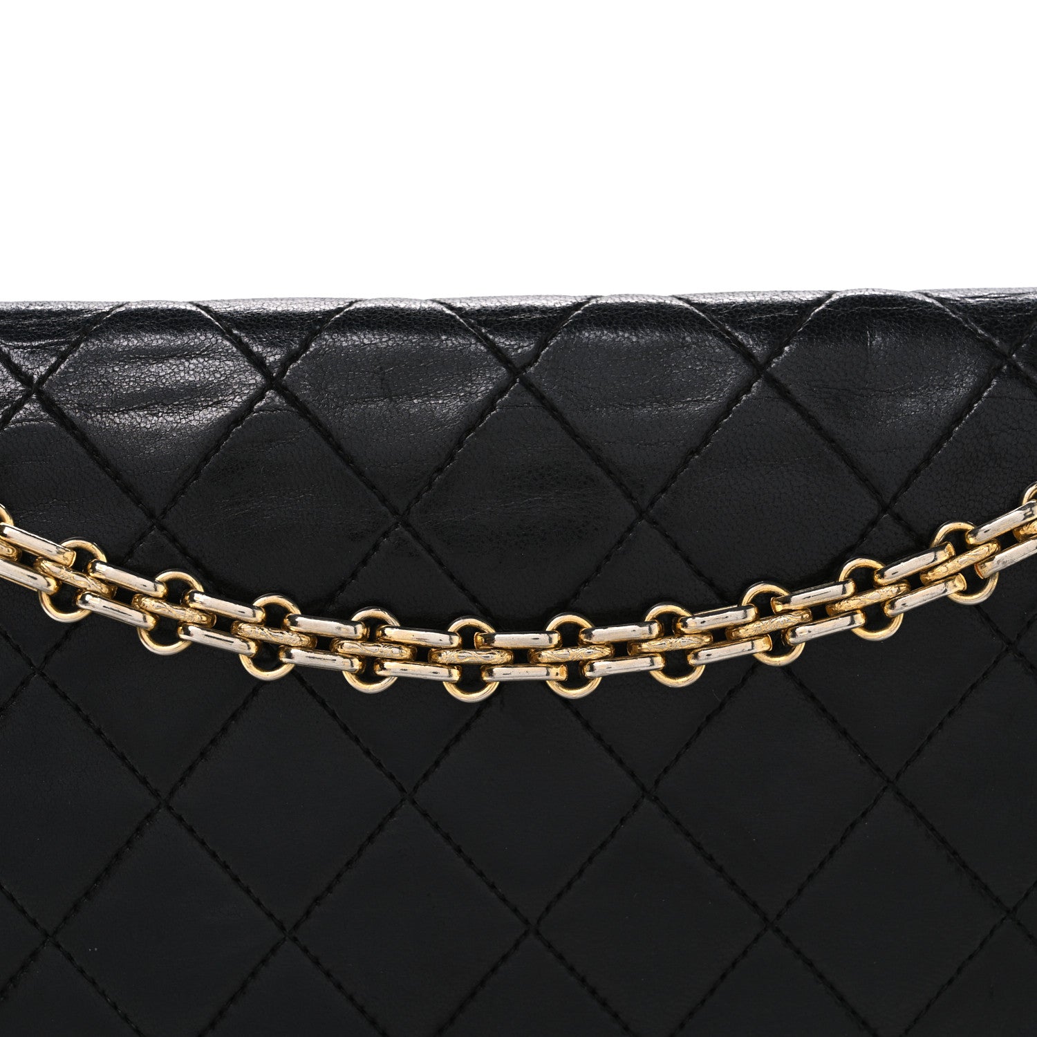 Chanel Lambskin Quilted Medium Double Flap Bijoux Chain Black 8 of 13