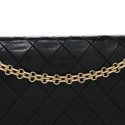 Chanel Lambskin Quilted Medium Double Flap Bijoux Chain Black 8 of 13