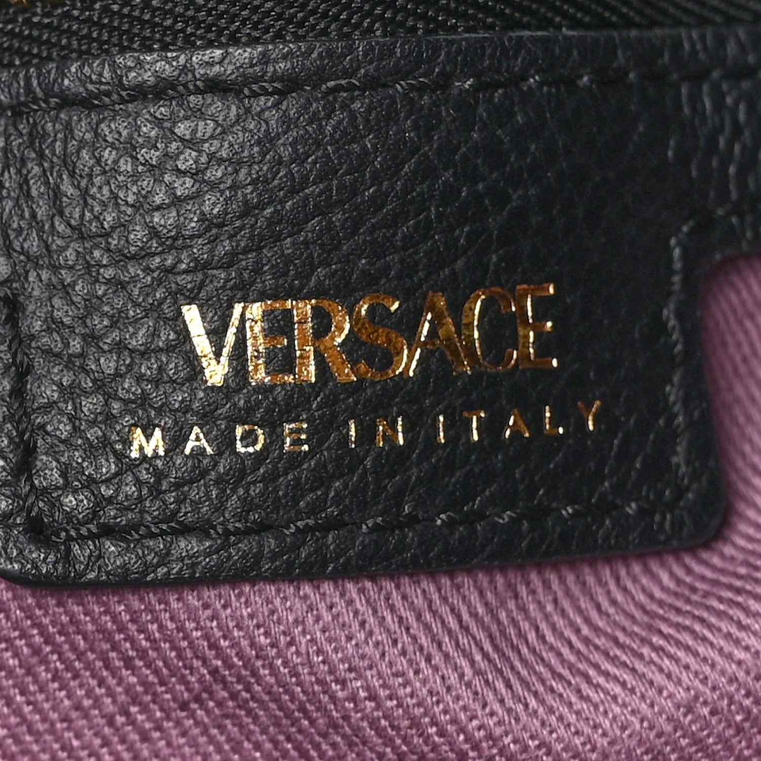Versace Grained Calfskin La Medusa Bucket Bag Black 6 of 8