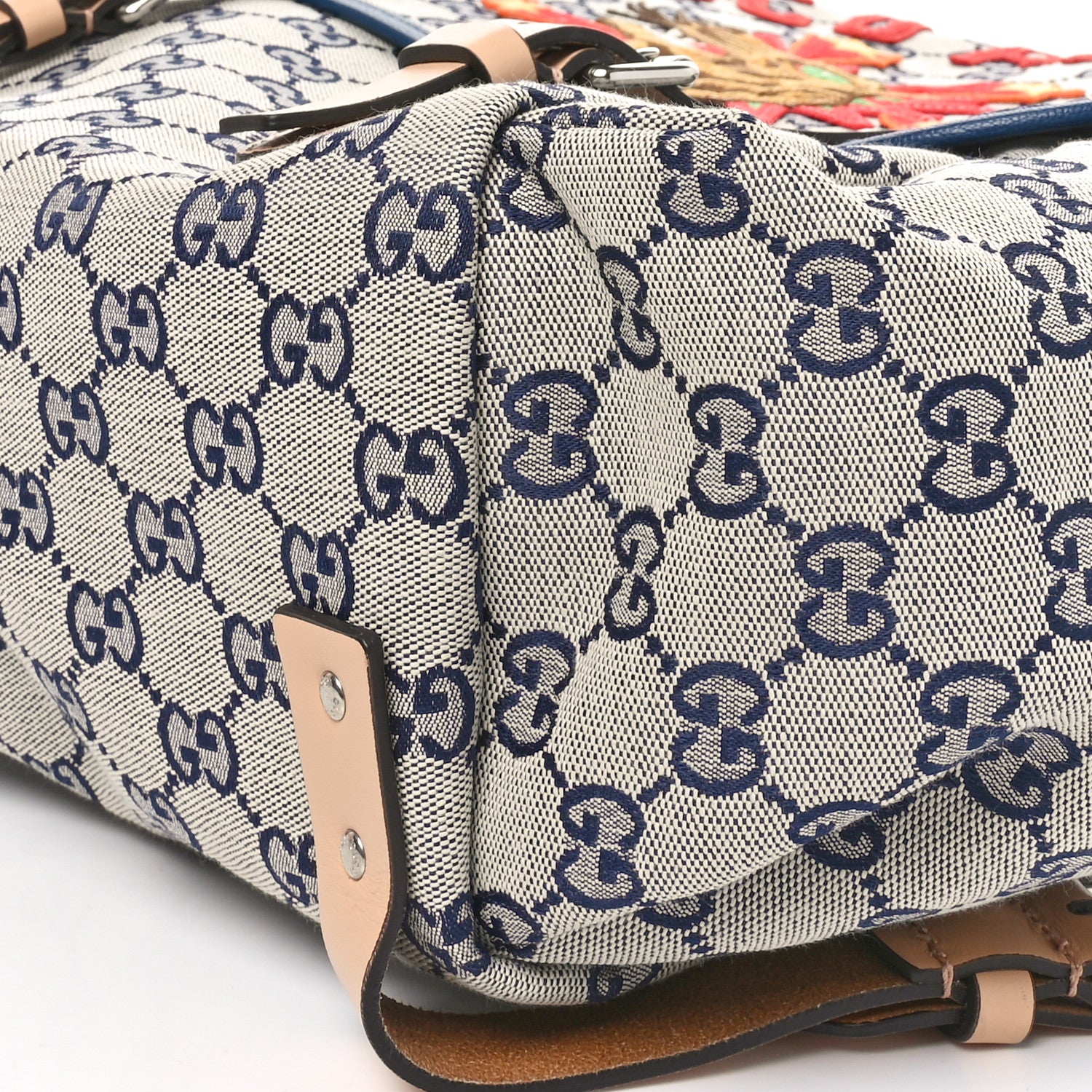 Gucci Monogram Childrens Disco Prodigio Patch Backpack Navy 10 of 10