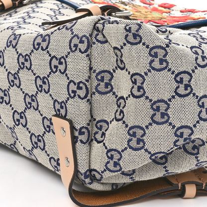 Gucci Monogram Childrens Disco Prodigio Patch Backpack Navy 10 of 10