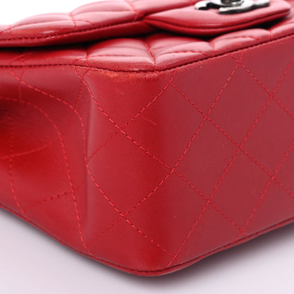 Chanel Lambskin Quilted Mini Square Flap Red 8 of 9