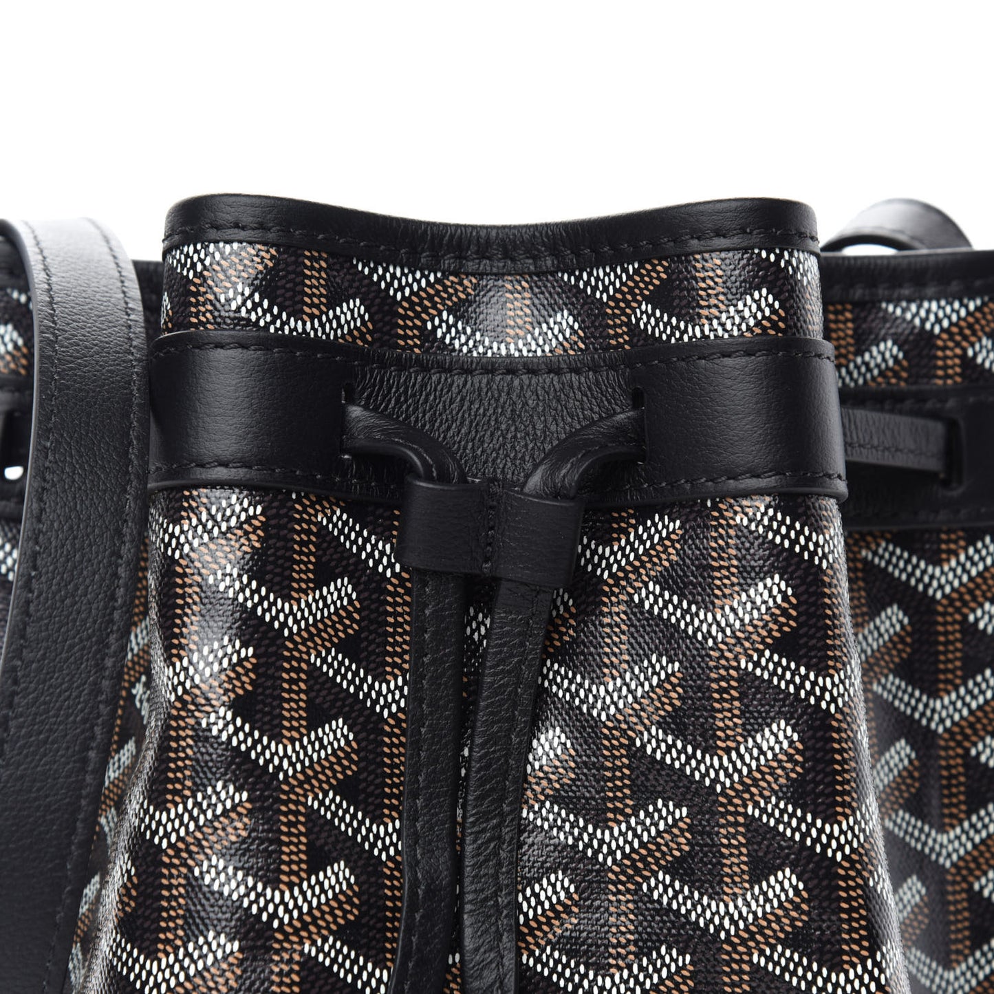 Goyardine Petit Flot Bucket Bag PM Black