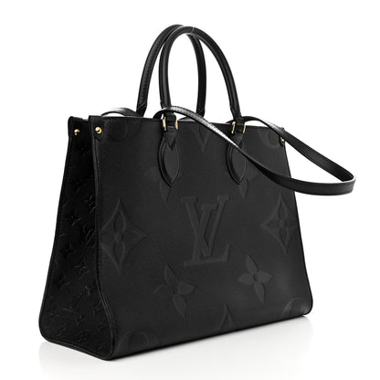 Louis Vuitton Empreinte Monogram Giant Onthego MM Black 3 of 9