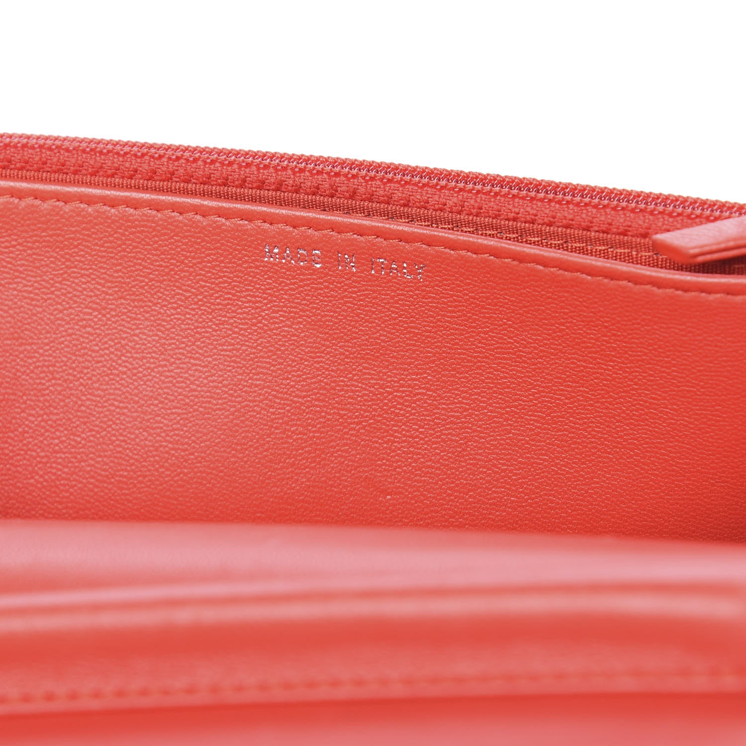 Chanel Lambskin Quilted Boy Wallet On Chain WOC Red 7 of 11
