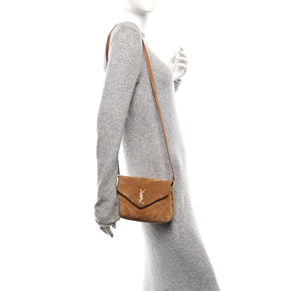 Saint Laurent Suede Toy Loulou Shoulder Bag Cinnamon 2 of 11