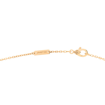 Van Cleef & Arpels 18K Yellow Gold Diamond Vintage Alhambra Pendant Necklace 3 of 5