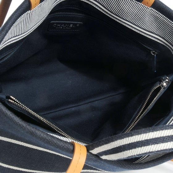 Denim Large Shopping Tote Blue
