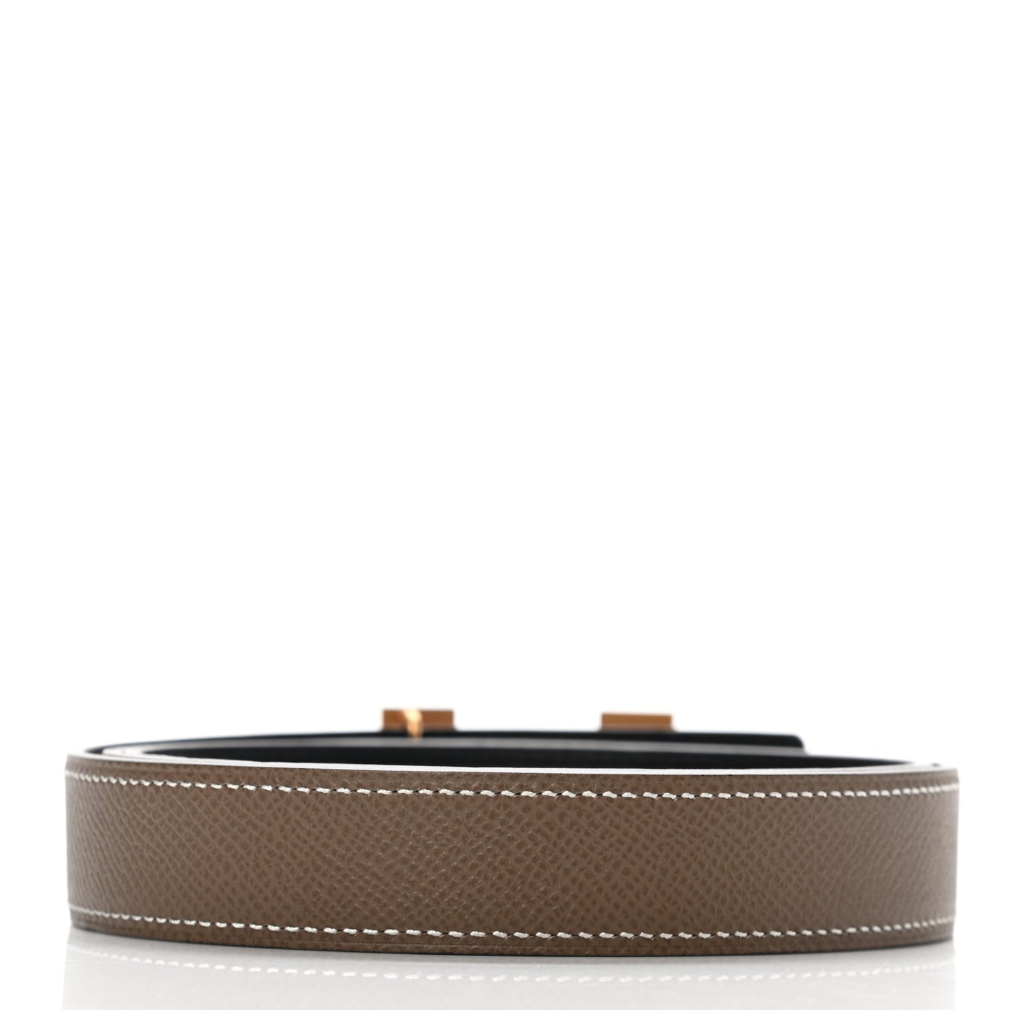 Swift Epsom 24mm Mini Constance H Belt 90 Black Etoupe