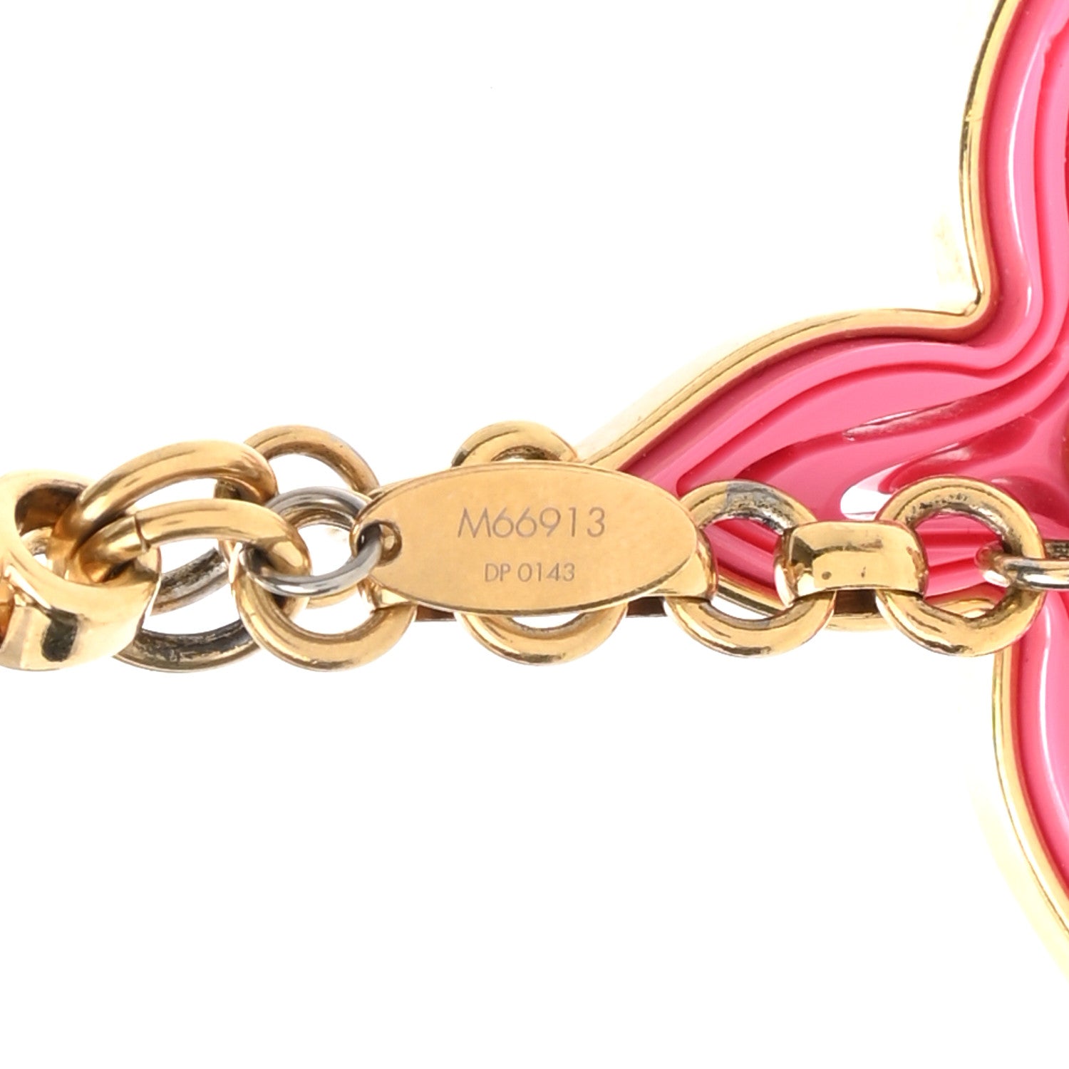 Louis Vuitton Resin Naif Bag Charm Pink 4 of 5