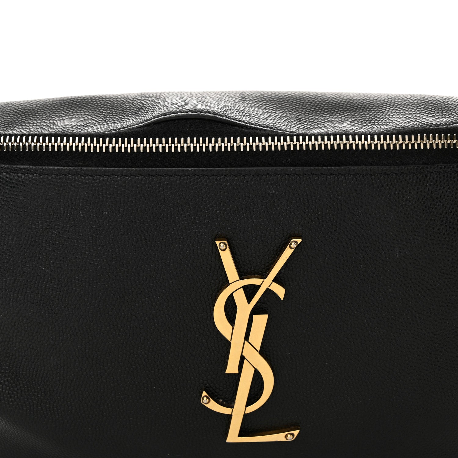 Saint Laurent Grain De Poudre Monogram Belt Bag Black 8 of 12