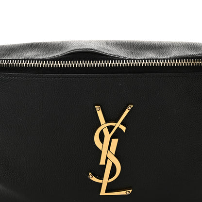 Saint Laurent Grain De Poudre Monogram Belt Bag Black 8 of 12