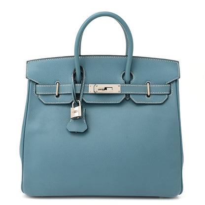 Hermes Epsom HAC Birkin 28 Blue Jean 1 of 13