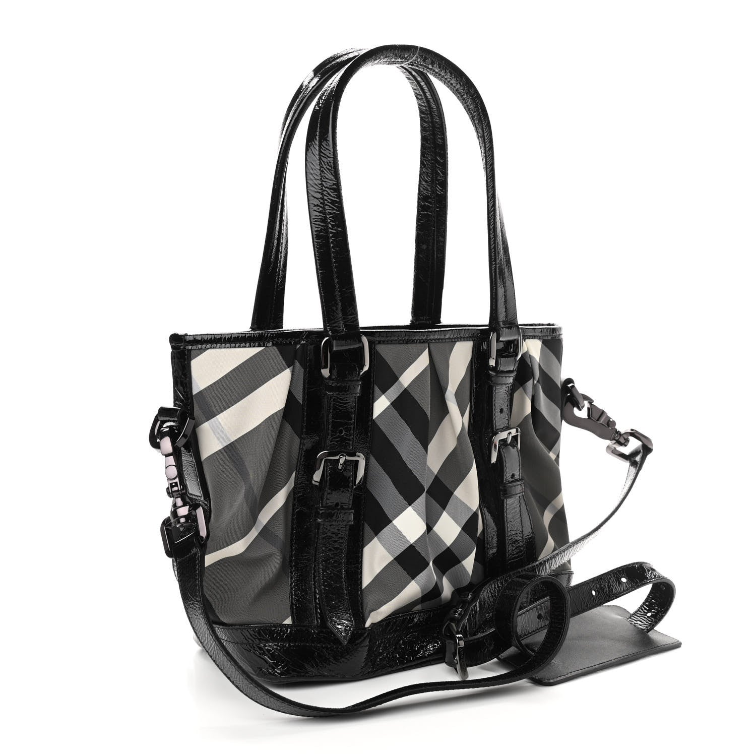 Burberry Nylon Beat Check Lowry Black 3 of 9