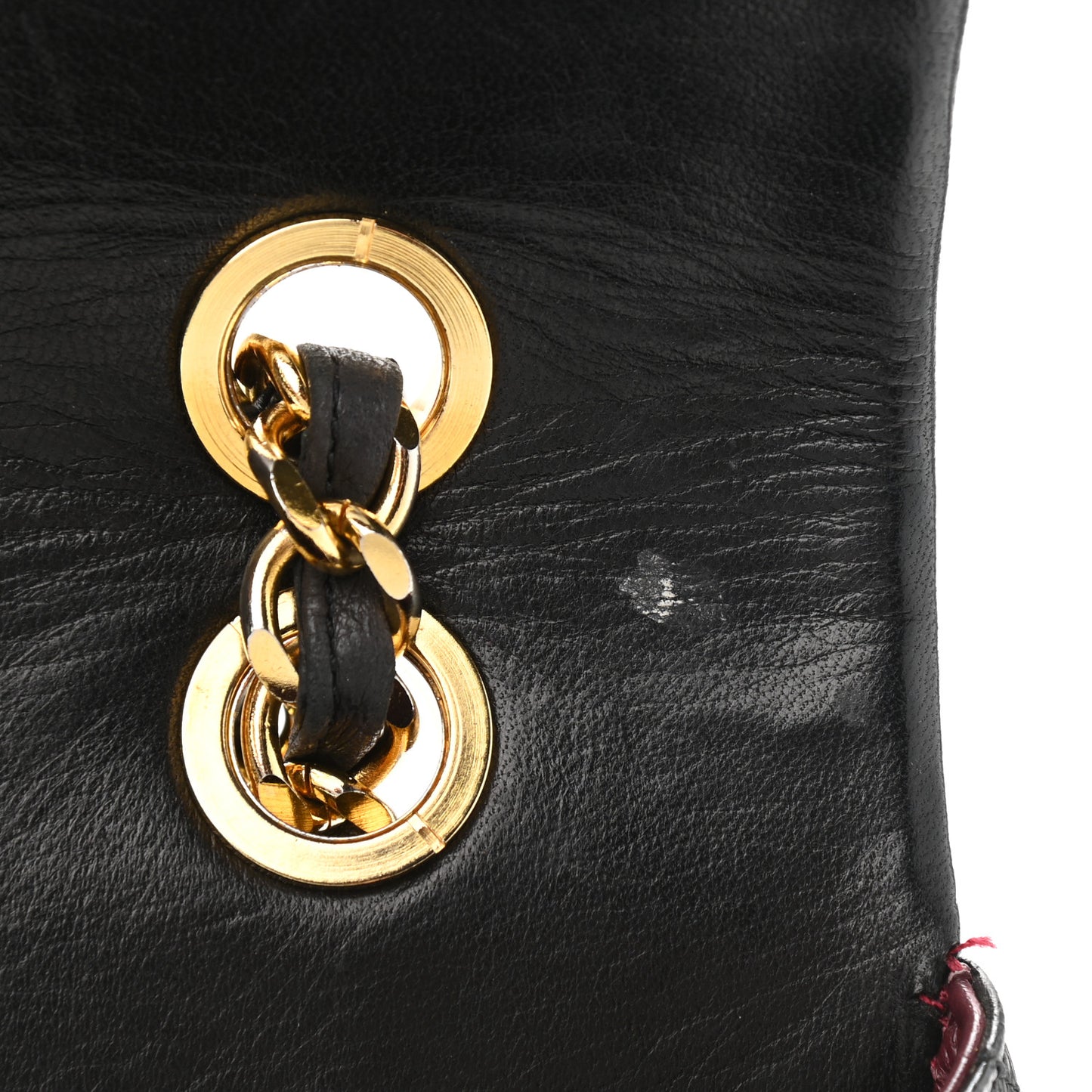 Lambskin Quilted XL Jumbo Single Flap Black