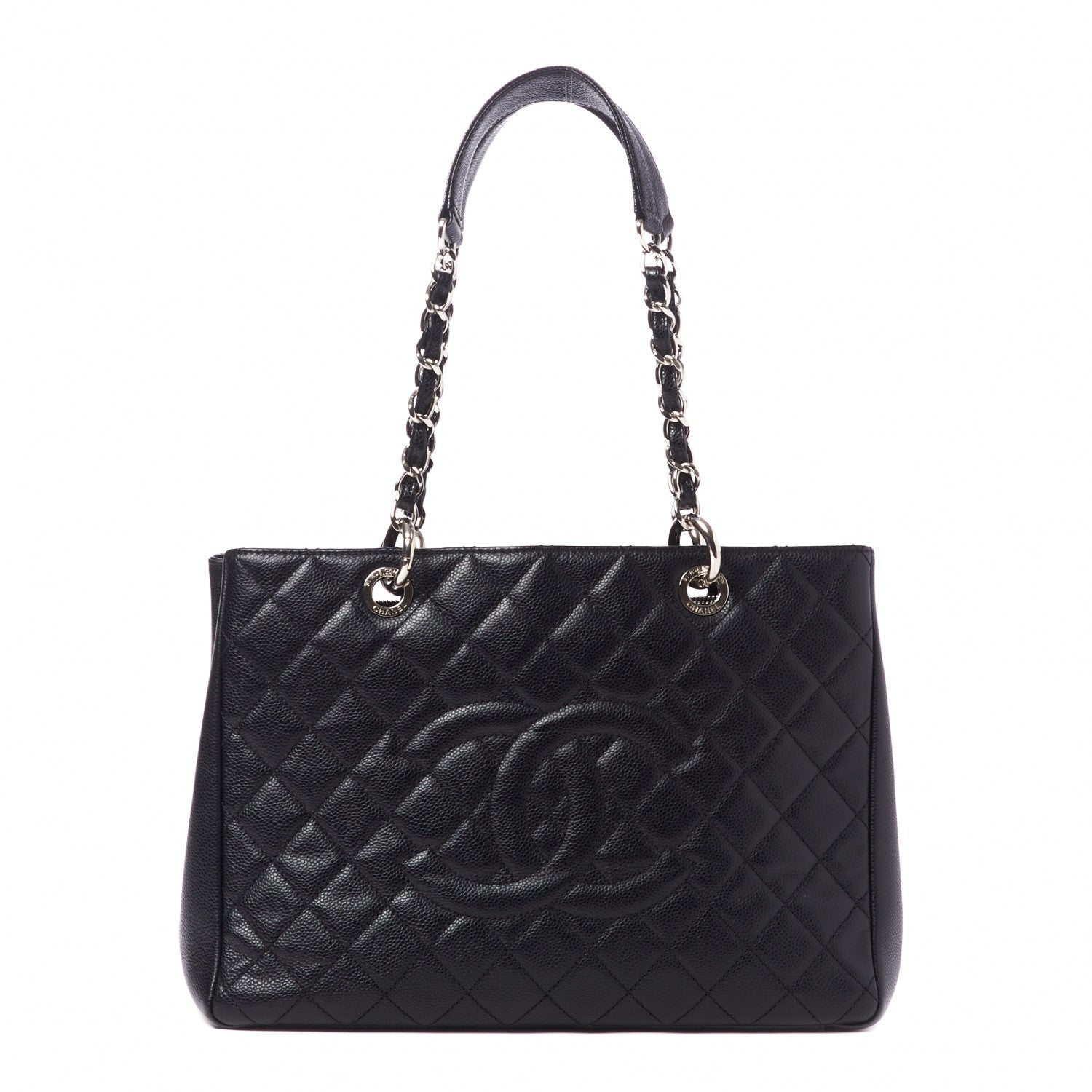 Chanel Caviar Quilted Grand Shopping Tote GST Black 1 of 10