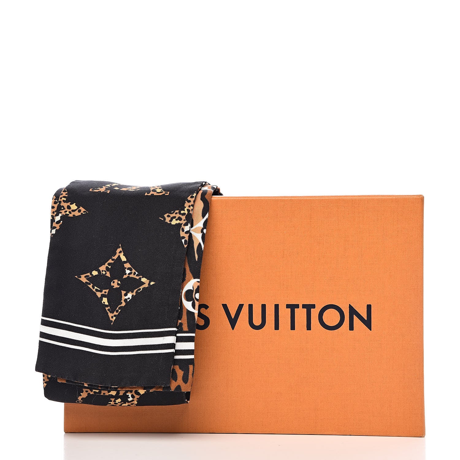 Louis Vuitton Silk Monogram Giant Jungle Bandeau Black 6 of 6