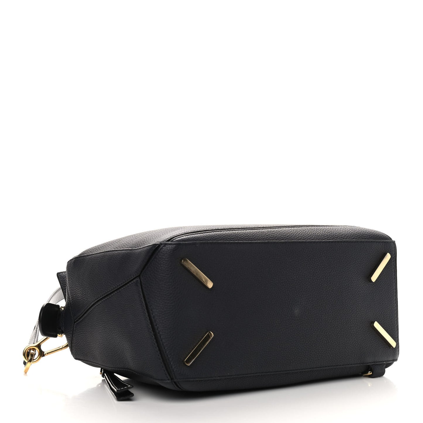 Calfskin Medium Puzzle Bag Midnight Blue Black
