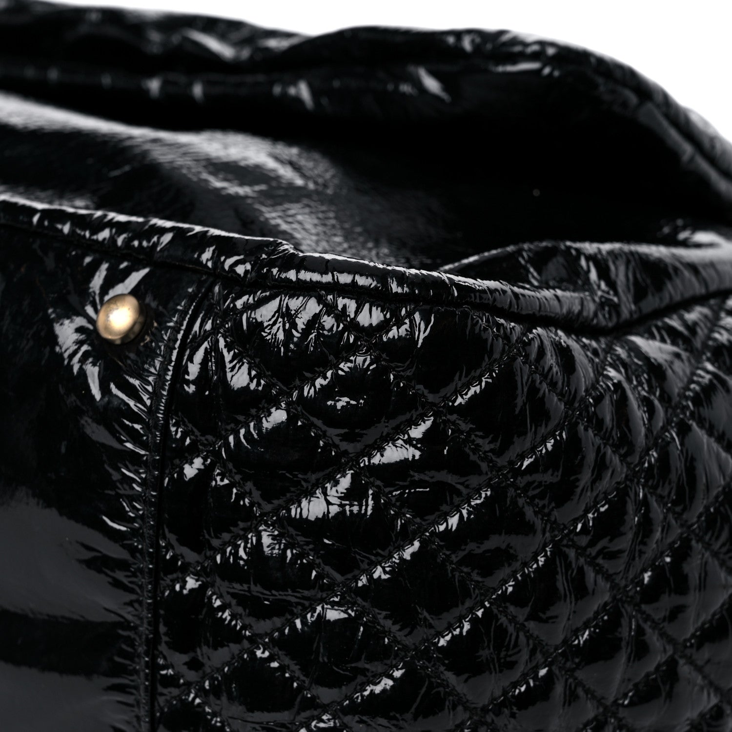 Chanel Vinyl XL Rock and Chain Flap Black 9 of 16