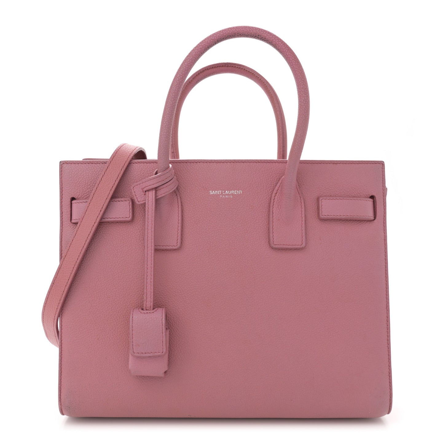 Grained Calfskin Baby Sac De Jour Dark Rose