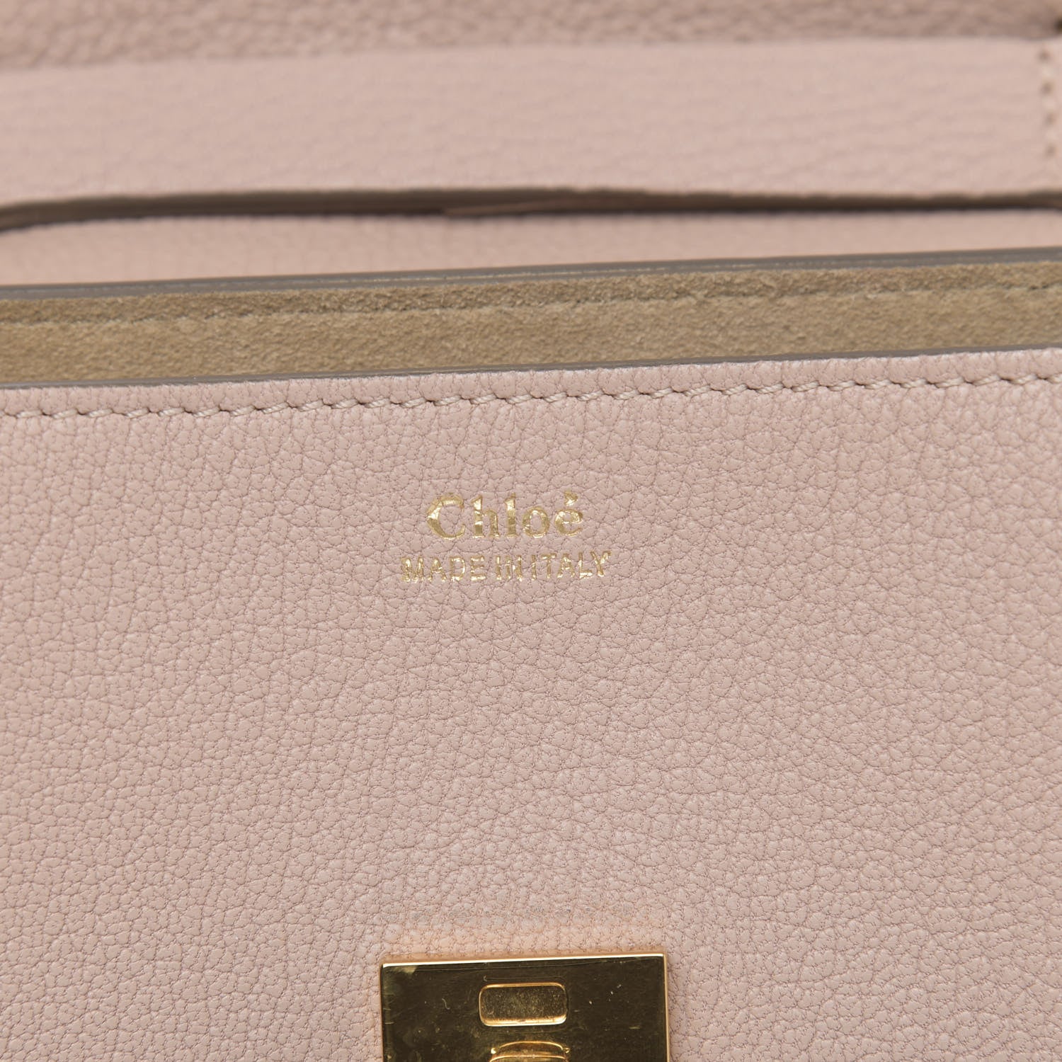 Chloe Grained Lambskin Mini Drew Shoulder Bag Cement Pink 6 of 11