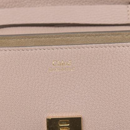 Chloe Grained Lambskin Mini Drew Shoulder Bag Cement Pink 6 of 11